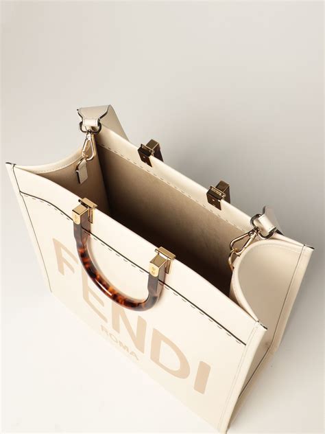 fendi cream tote|Fendi totes sale.